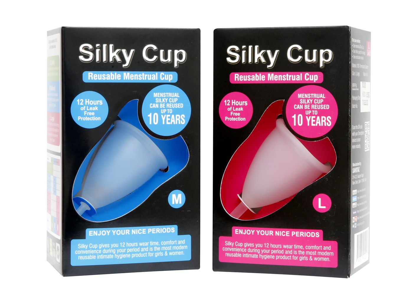 Silky Cup Menstrual Cup sanitary napkins tampons sanitary towels alternative 
